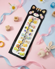 Cute Mini Hair Clips Set (20pcs) – Colorful Charm Snap Clips for Kids & Girls