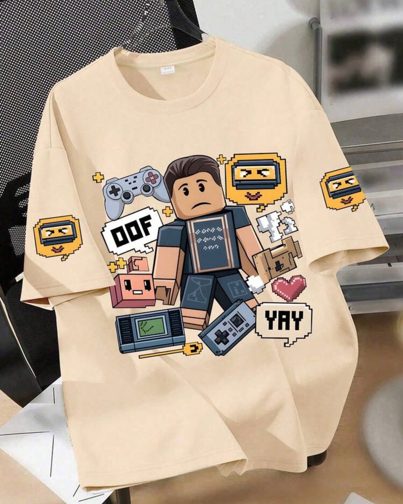 Boys’ Cartoon Game Graphic T-Shirt