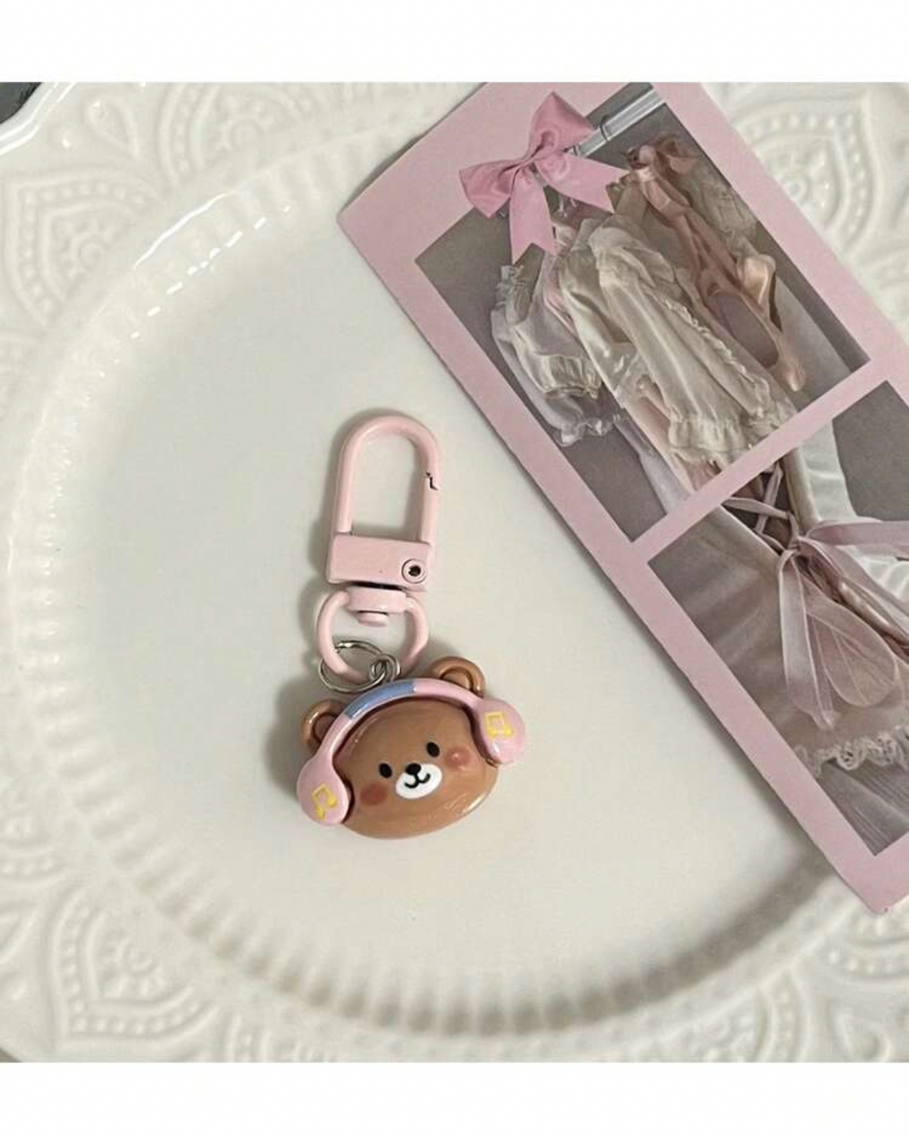 5 pcs Music Bear Bag Charms Set