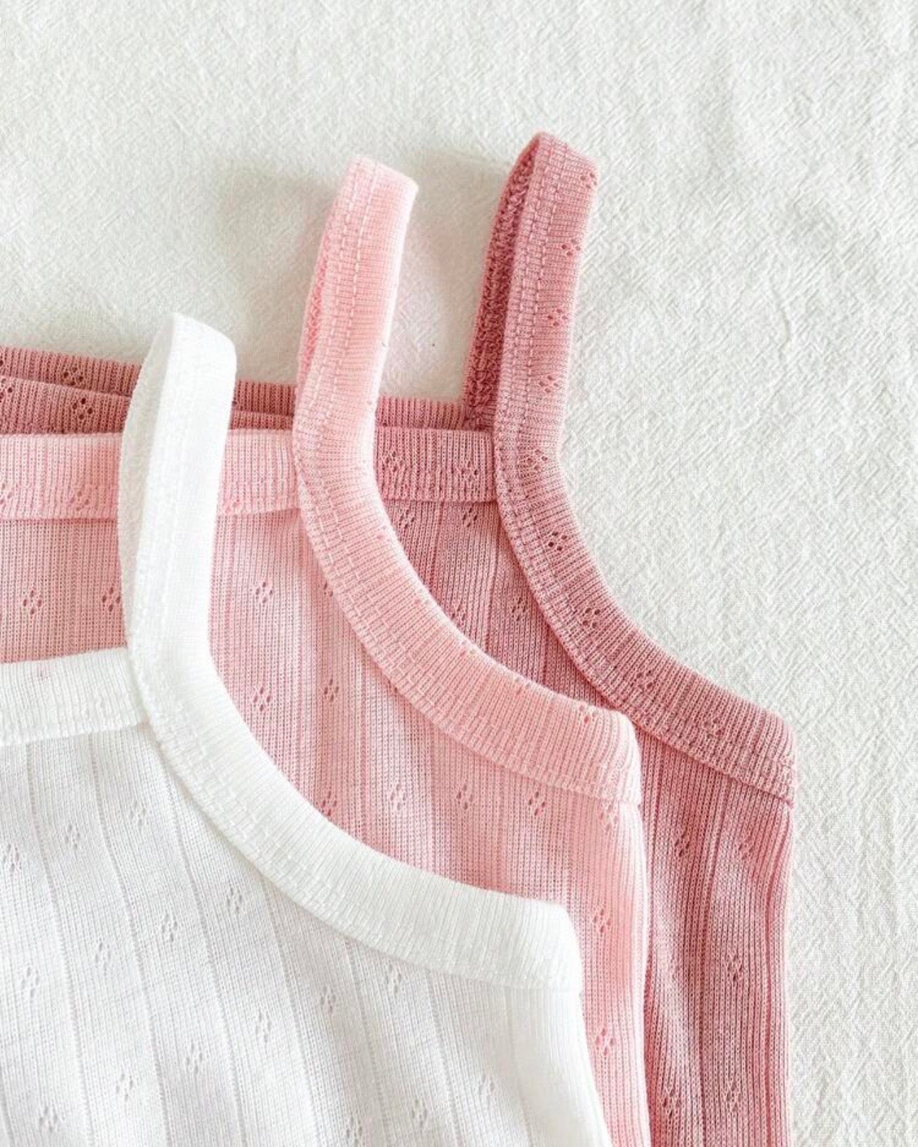 3-Piece Baby Girls Camisole Vests Set