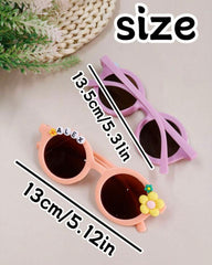 Kids Name Glasses – Custom Flower Text Sunglasses for Toddlers