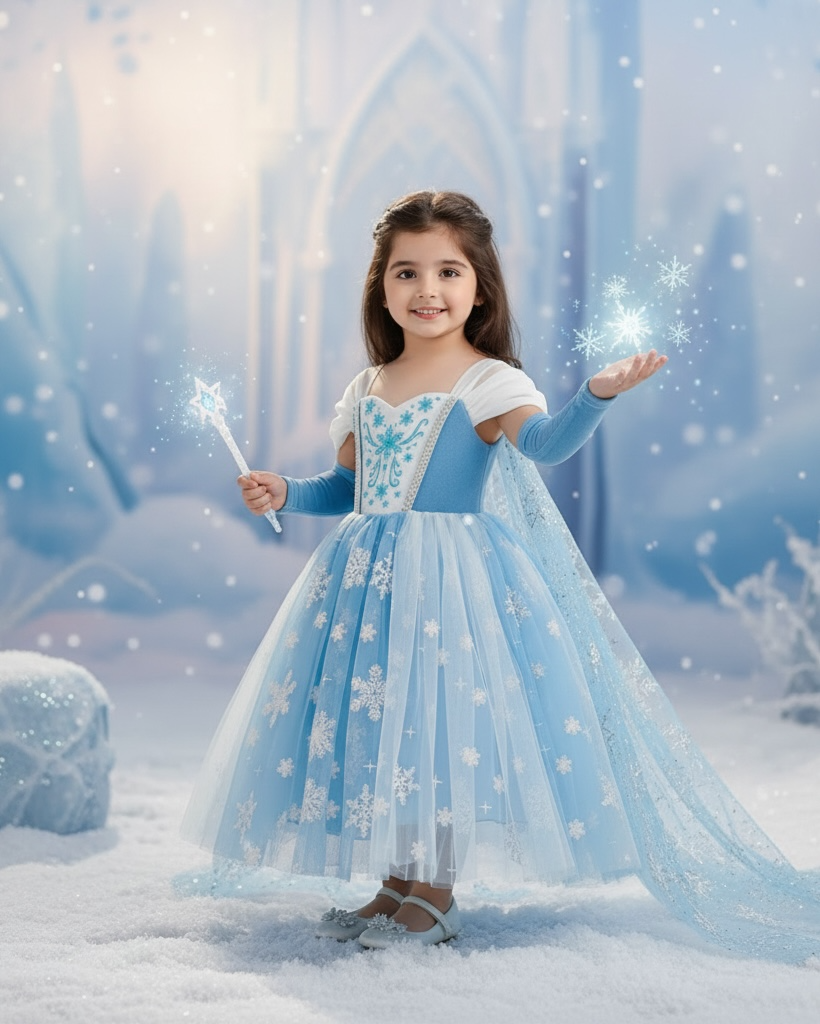 Girls Frozen Elsa Dress