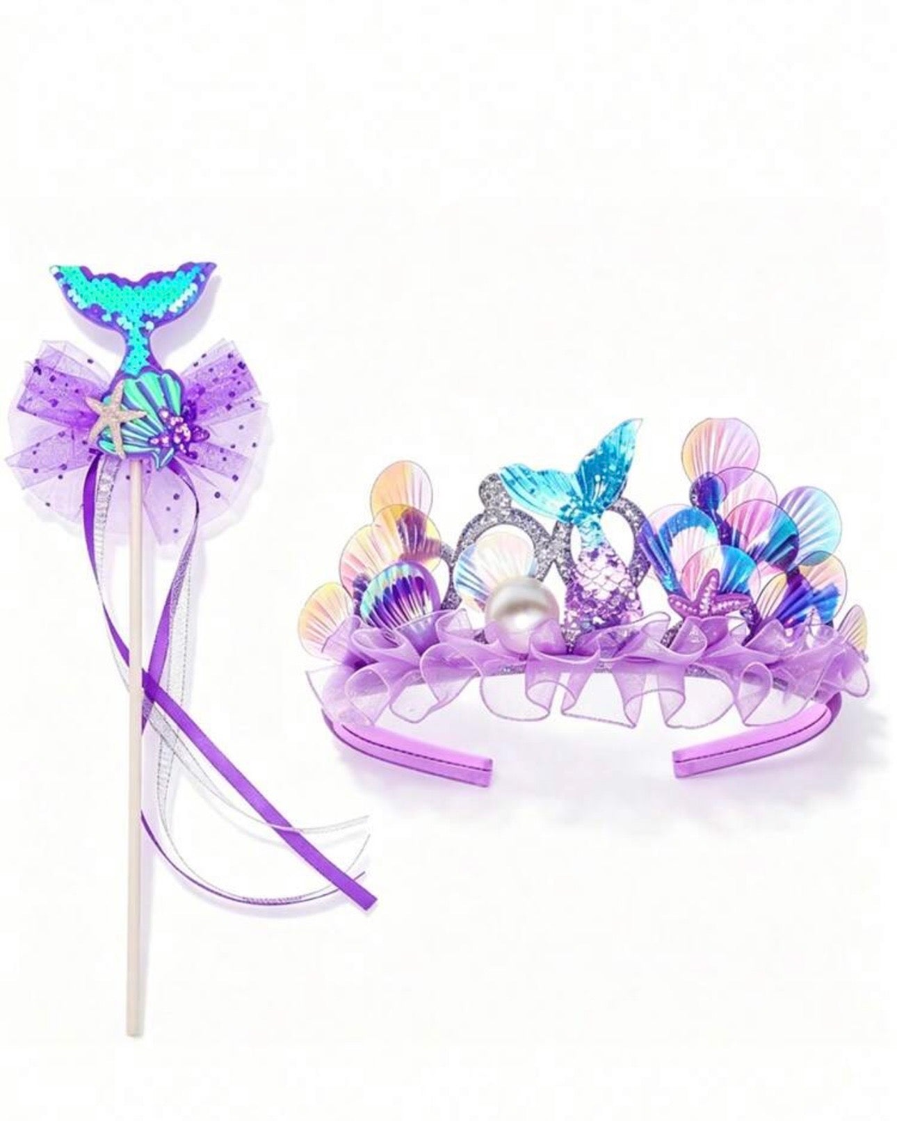 Mermaid Headband And Magic Wand