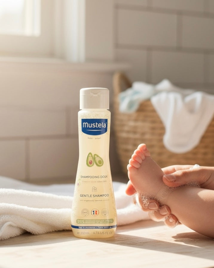 Mustela Shampooing Doux – Gentle Baby Shampoo with Organic Avocado