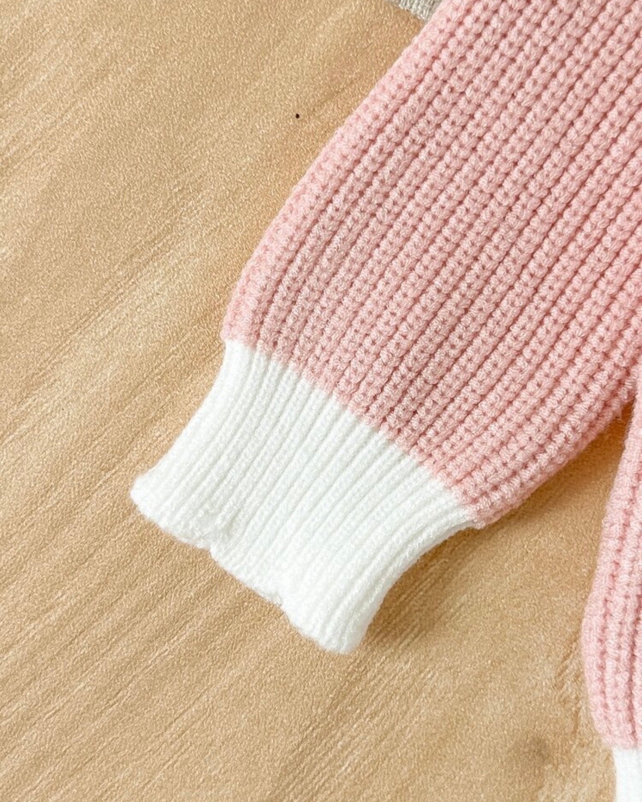 2Pc Baby Girl Pink Sweater co-ord Set