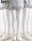 3 pairs Premium White Ankle Length Leggings