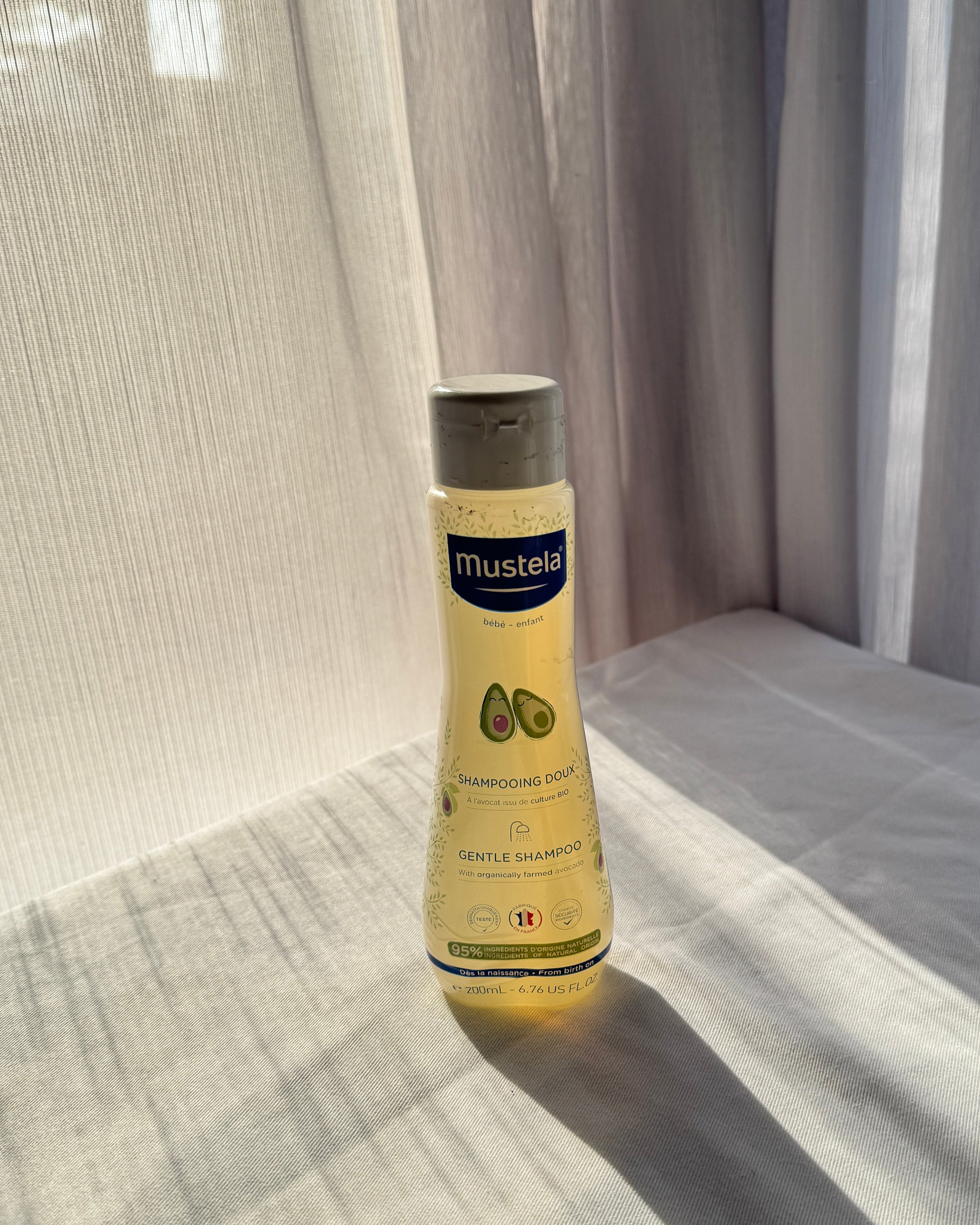 Mustela Shampooing Doux – Gentle Baby Shampoo with Organic Avocado