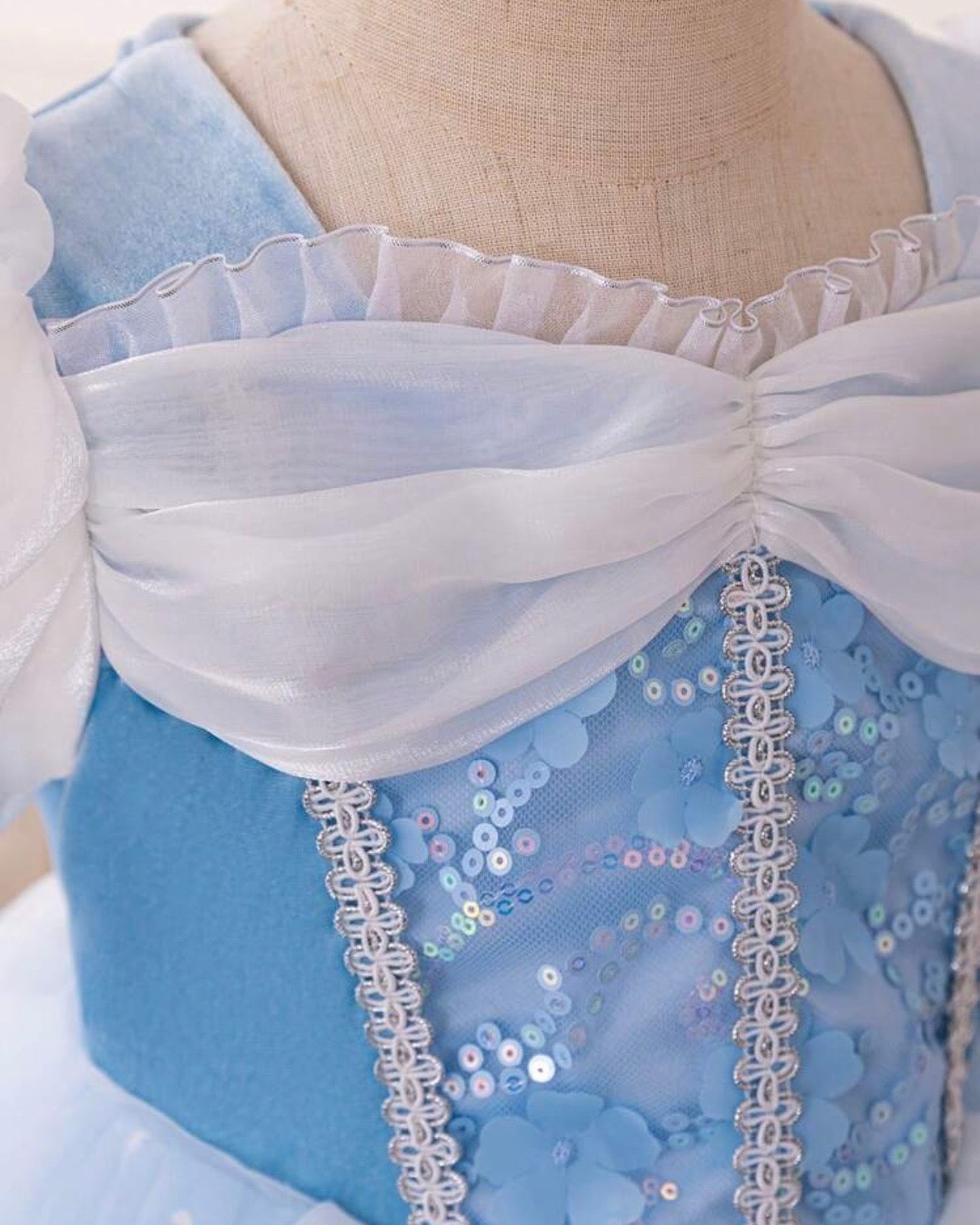 Girls Blue Cinderella Dress