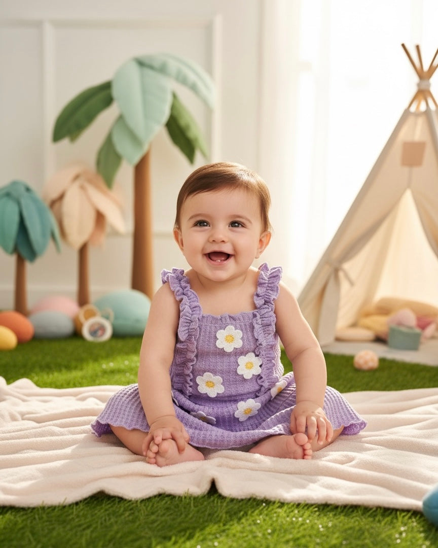 Purple Strap Top & Skirt Set