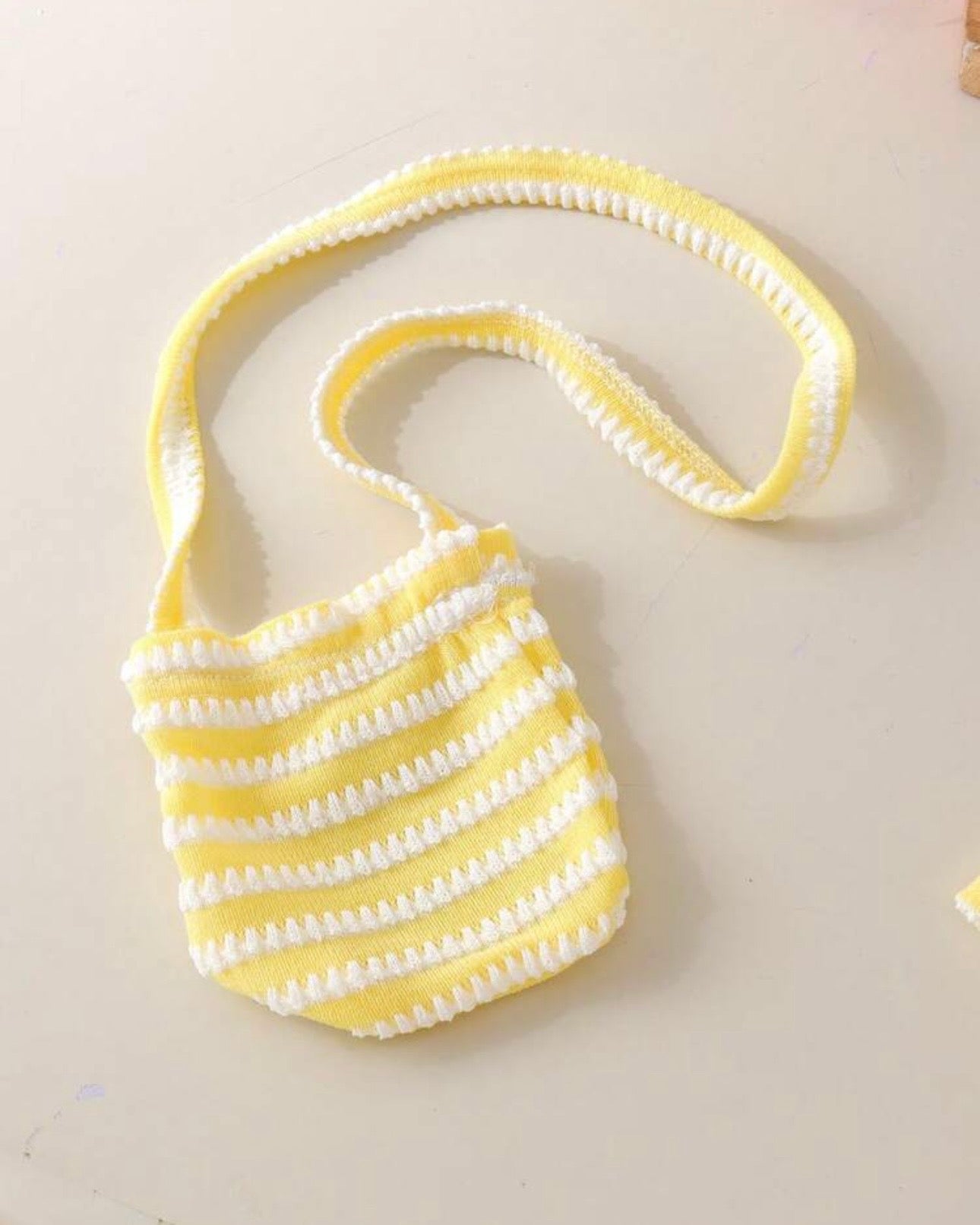 Baby Girl Pineapple Striped Camisole & Shorts Set with Matching Bag