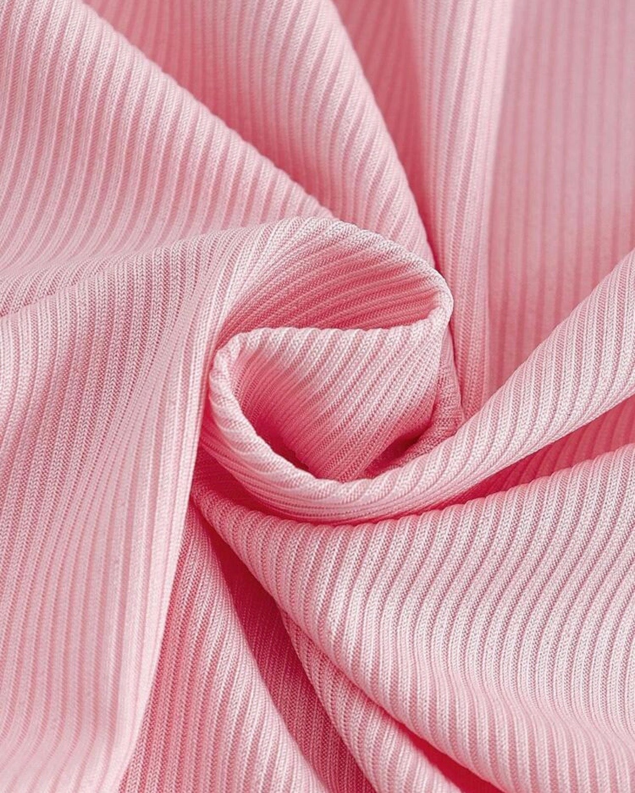 Kids Girls Bow Print Ribbed Pajama Set – Pink Long Sleeve Top & Pants
