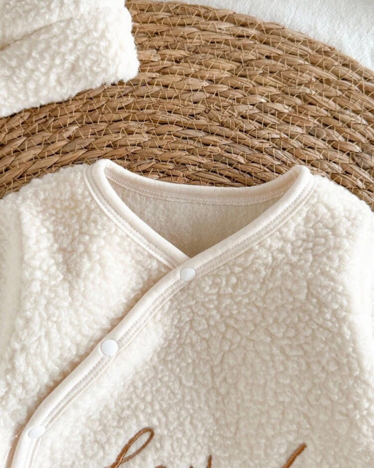Newborn Baby Soft Fleece Winter Romper Set