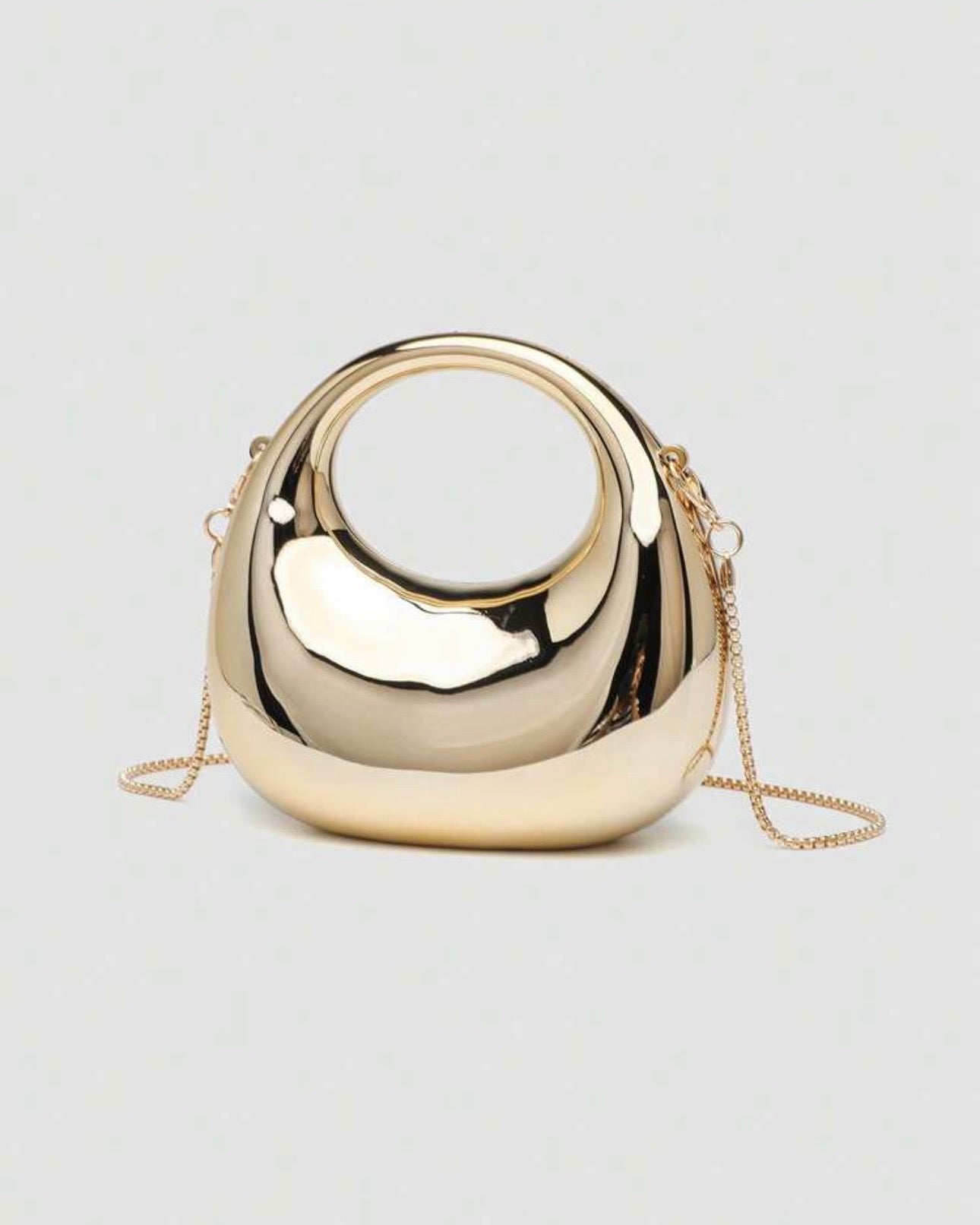 Acrylic Red Crescent Moon Mini Clutch Bags