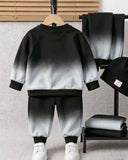 Boys Gradient Crew Neck Long Sleeve Sweatshirt & Sweatpants
