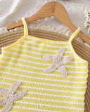 Girls 2pc Summer Outfit Set – Starfish Camisole Top & Skirt
