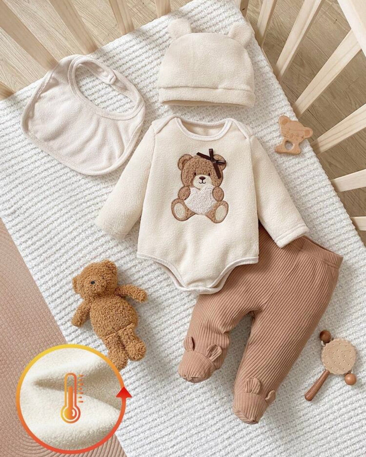 4pcs Fleece Newborn Starter Set
