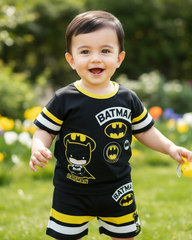 Baby Boy BATMAN T-Shirt & Shorts Summer Outfit