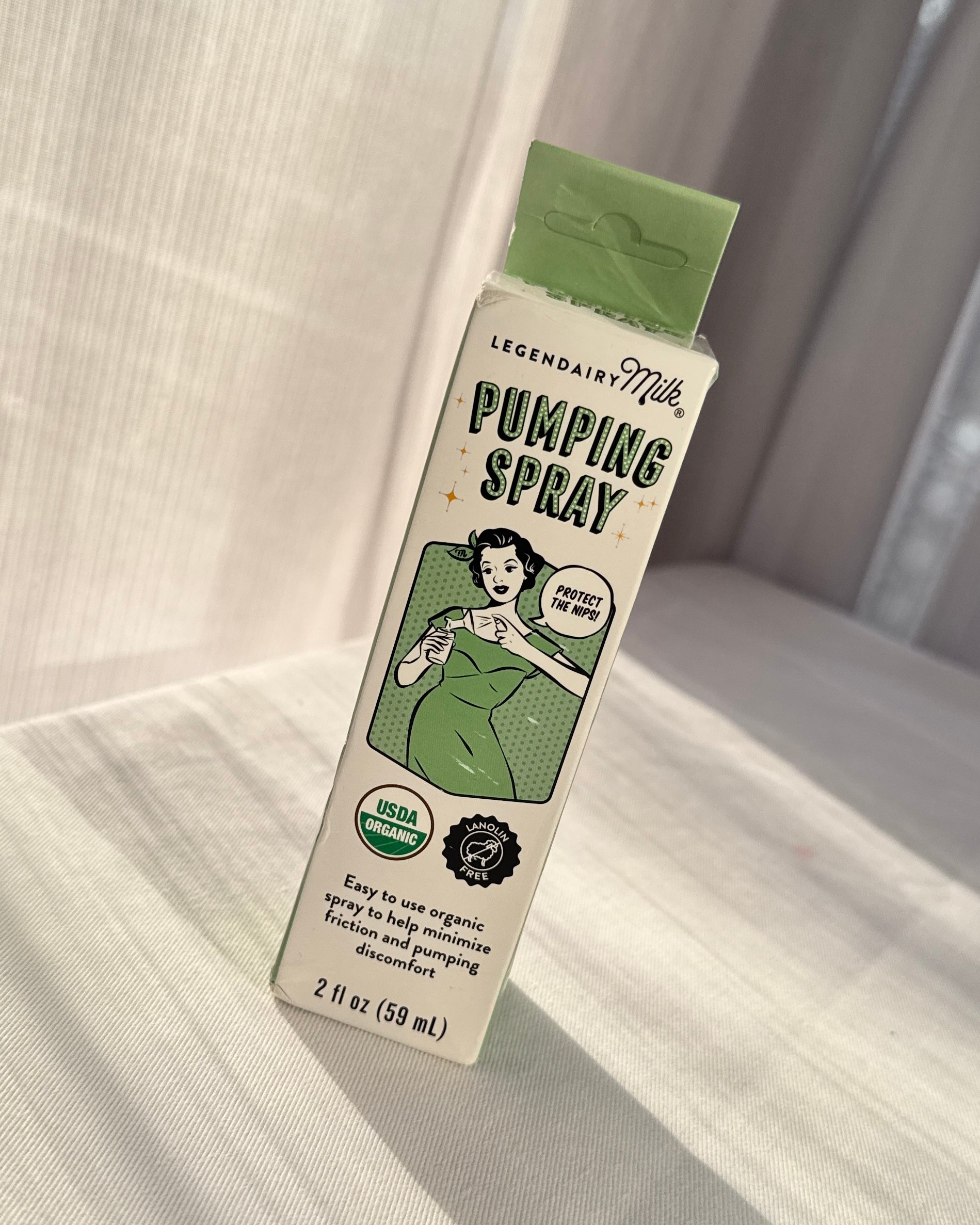 Legendairy Milk Pumping Spray – USDA Organic Breast Pump Lubricant for Comfortable Pumping