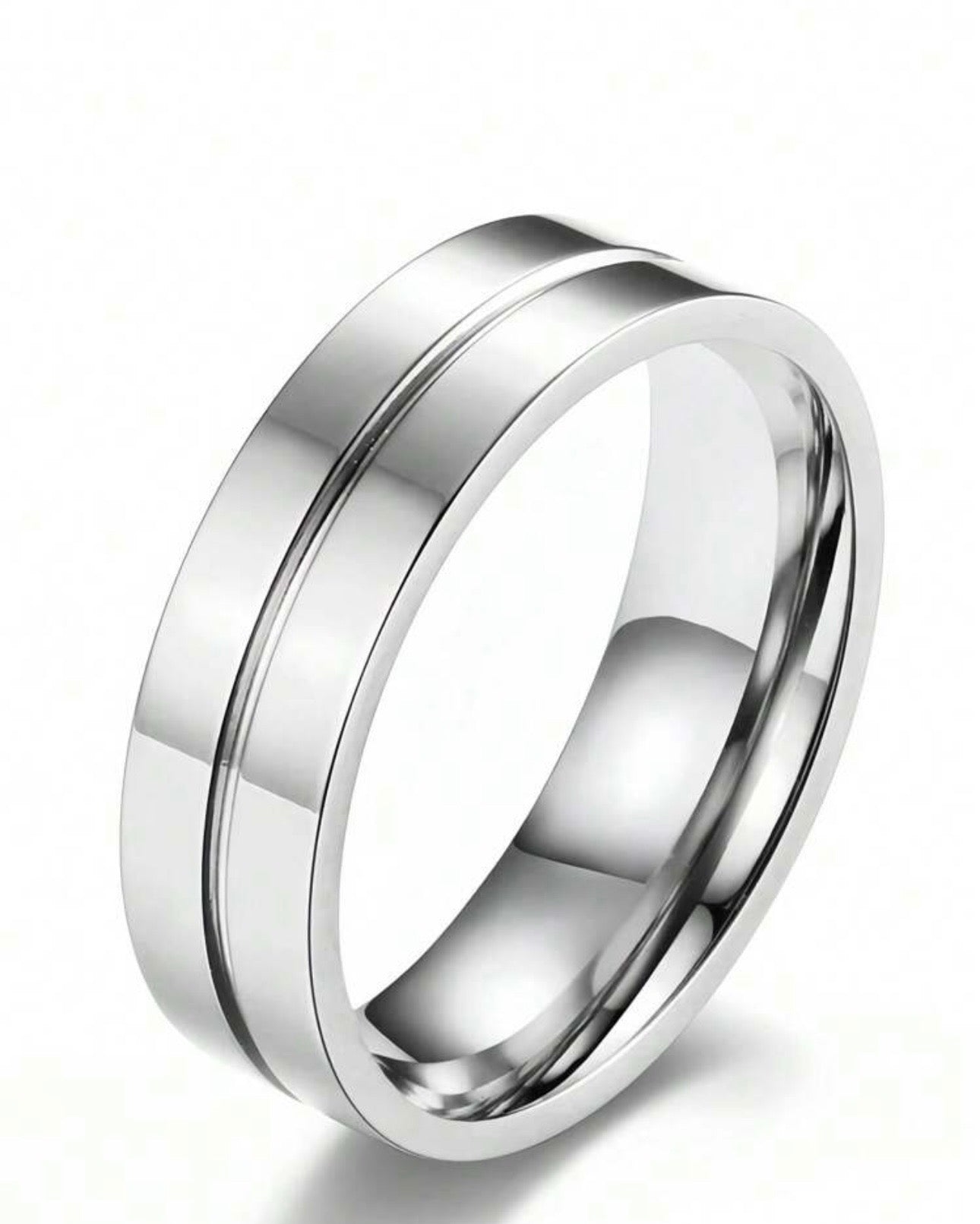 Custom Silver Premium Quality Inner and Outer Engraved Couple Rings