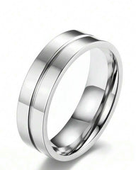 Custom Silver Premium Quality Inner and Outer Engraved Couple Rings