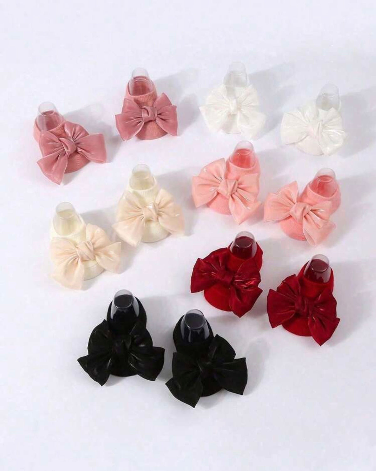 6pairs Infant Baby Bowknot Princess Socks