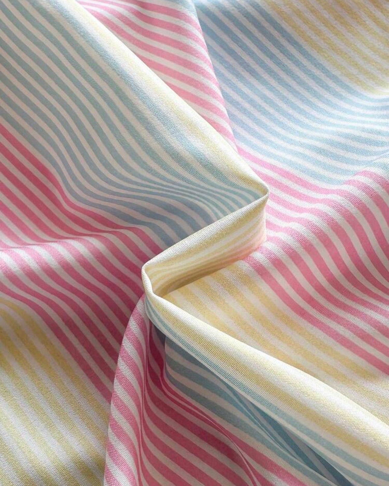 Baby Girls’ Pastel Colors  Ribbon Patchwork Striped A-Line Dress