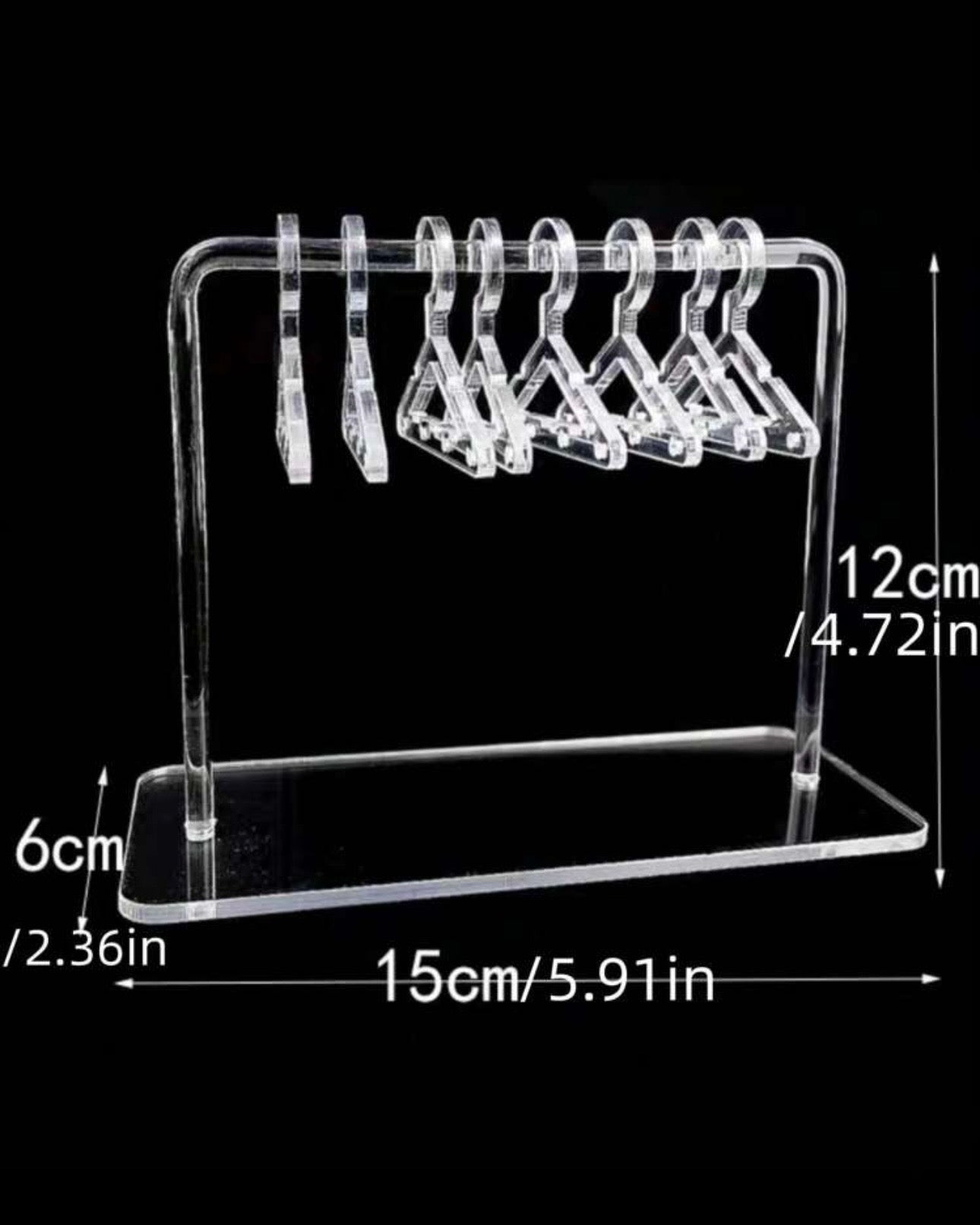 Transparent Acrylic Jhumka Wardrobe / Earrings Display Holder