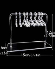 Transparent Acrylic Jhumka Wardrobe / Earrings Display Holder