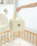 Small Crossbody Embroidery Diaper Bags (Bear and MAMA)