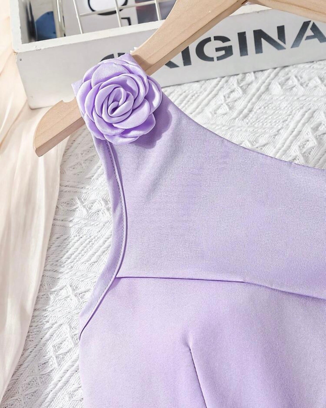 Tween Girls Purple Floral 3D Butterfly Applique Mesh Princess Dress