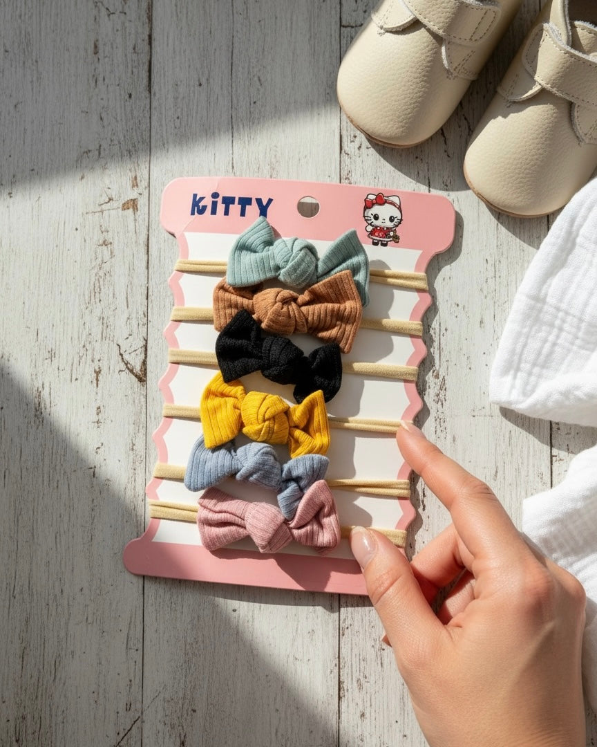 Soft Baby Girl Headbands (Multicolor Pack of 6)