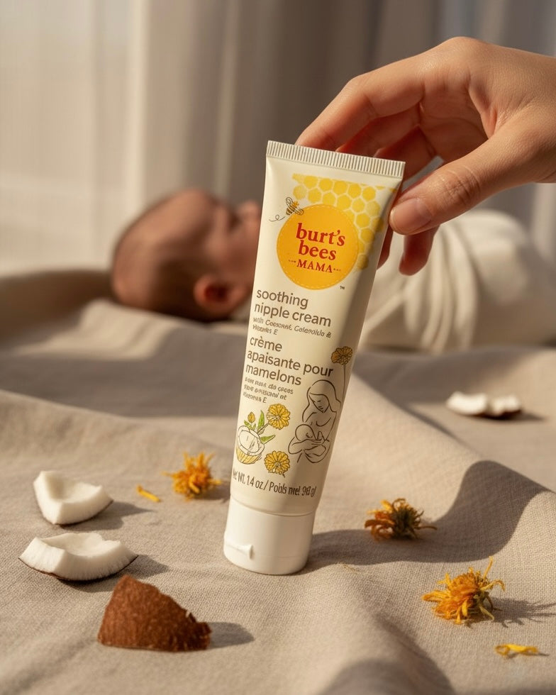 Burt’s Bees Mama Soothing Nipple Cream – Coconut Oil, Calendula & Vitamin E