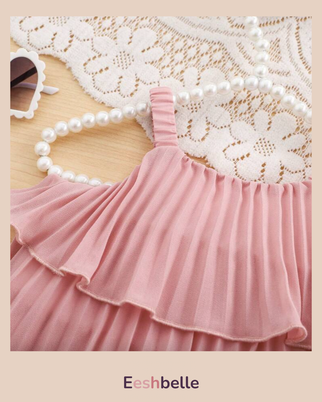 Pink Ruffle Top & Pants Set