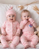 Pink Bow Love Print Newborn Baby 5-Piece Gift Set