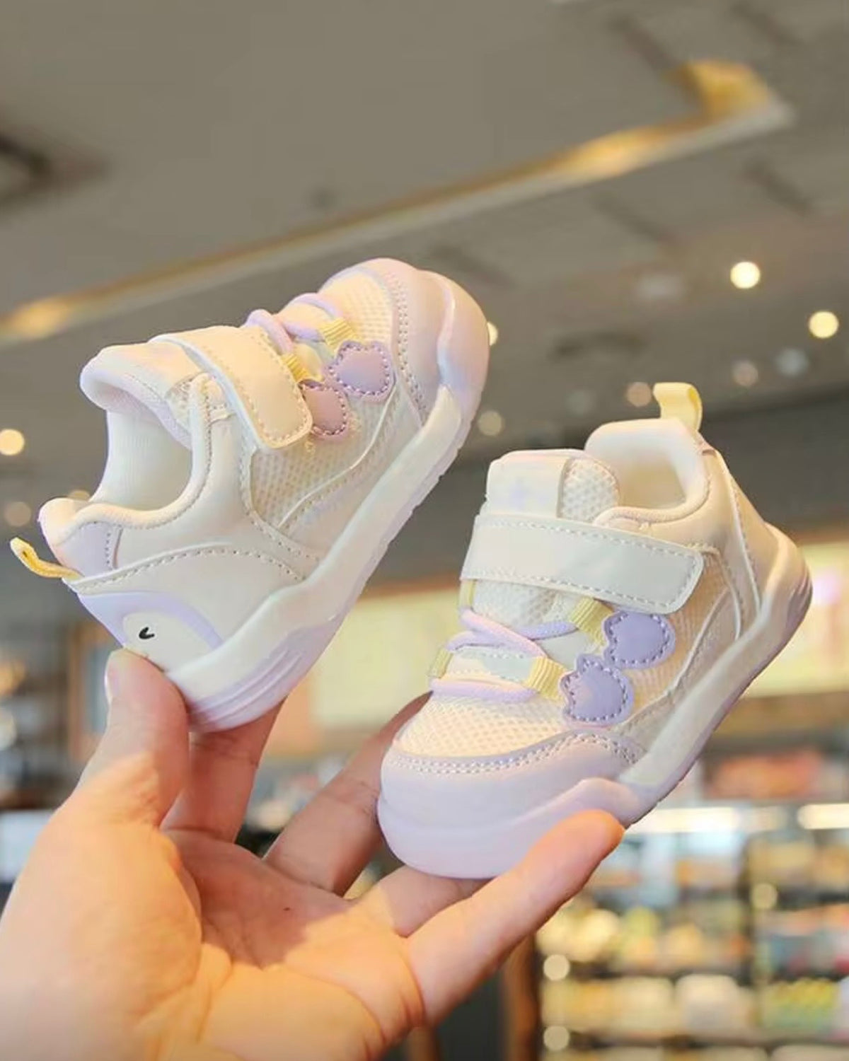 Baby & Toddler Patchwork Sneakers - Purple