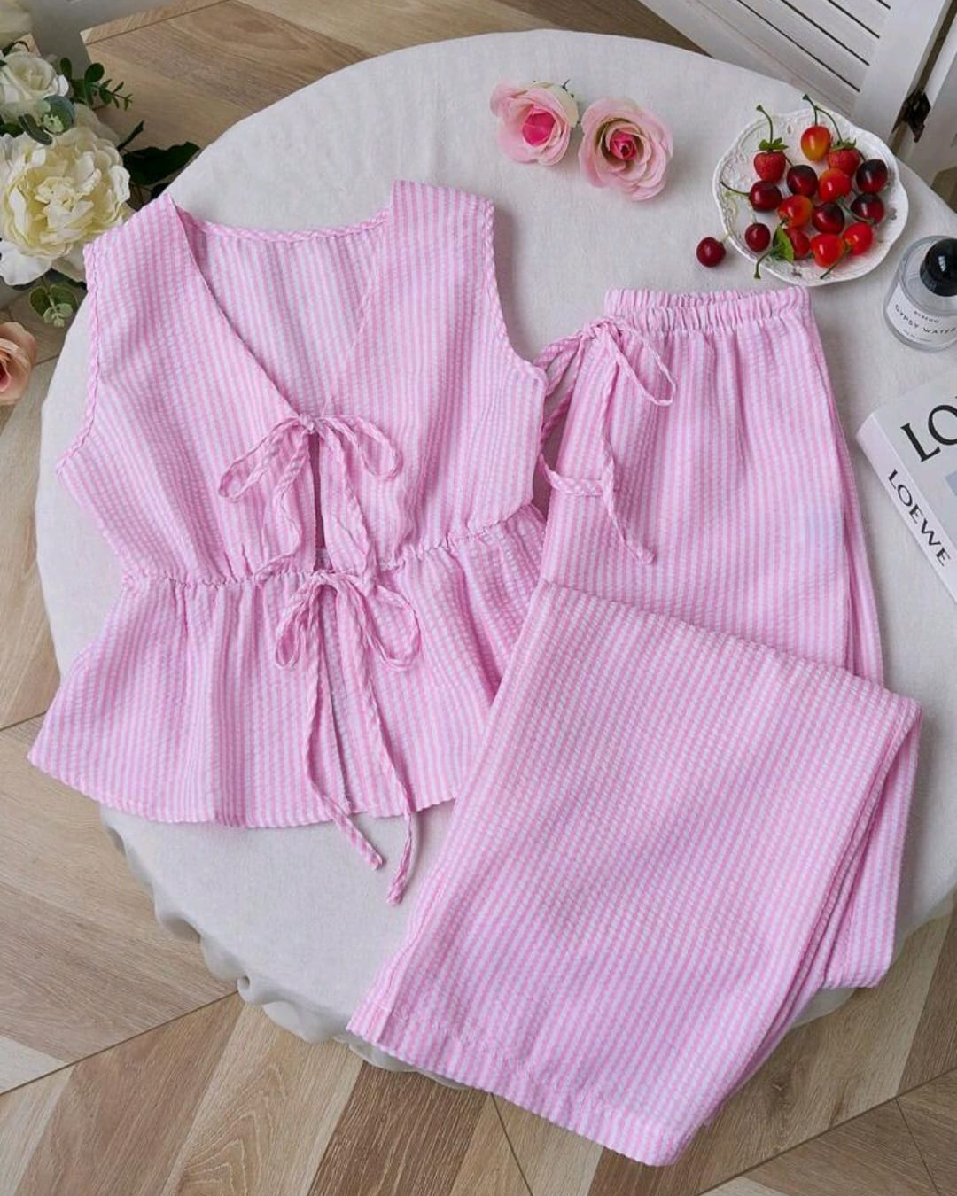 Women’s Two-Piece Sleeveless Outfit for Daily Casual Wear