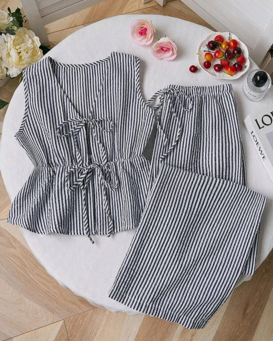 Women’s Two-Piece Sleeveless Outfit for Daily Casual Wear