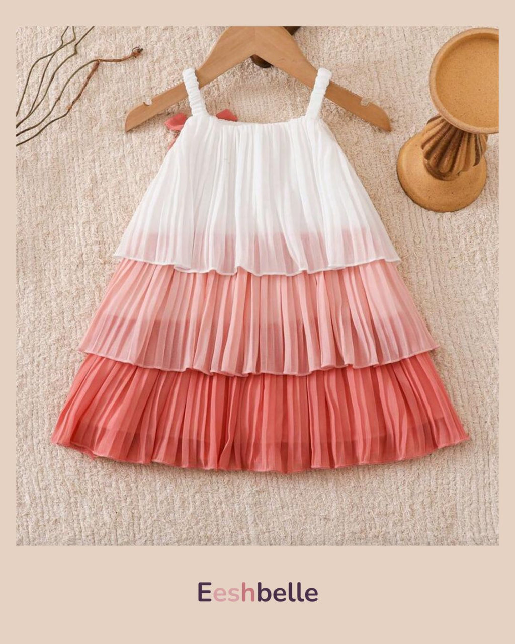 Cute Bow Strap Cake Dress