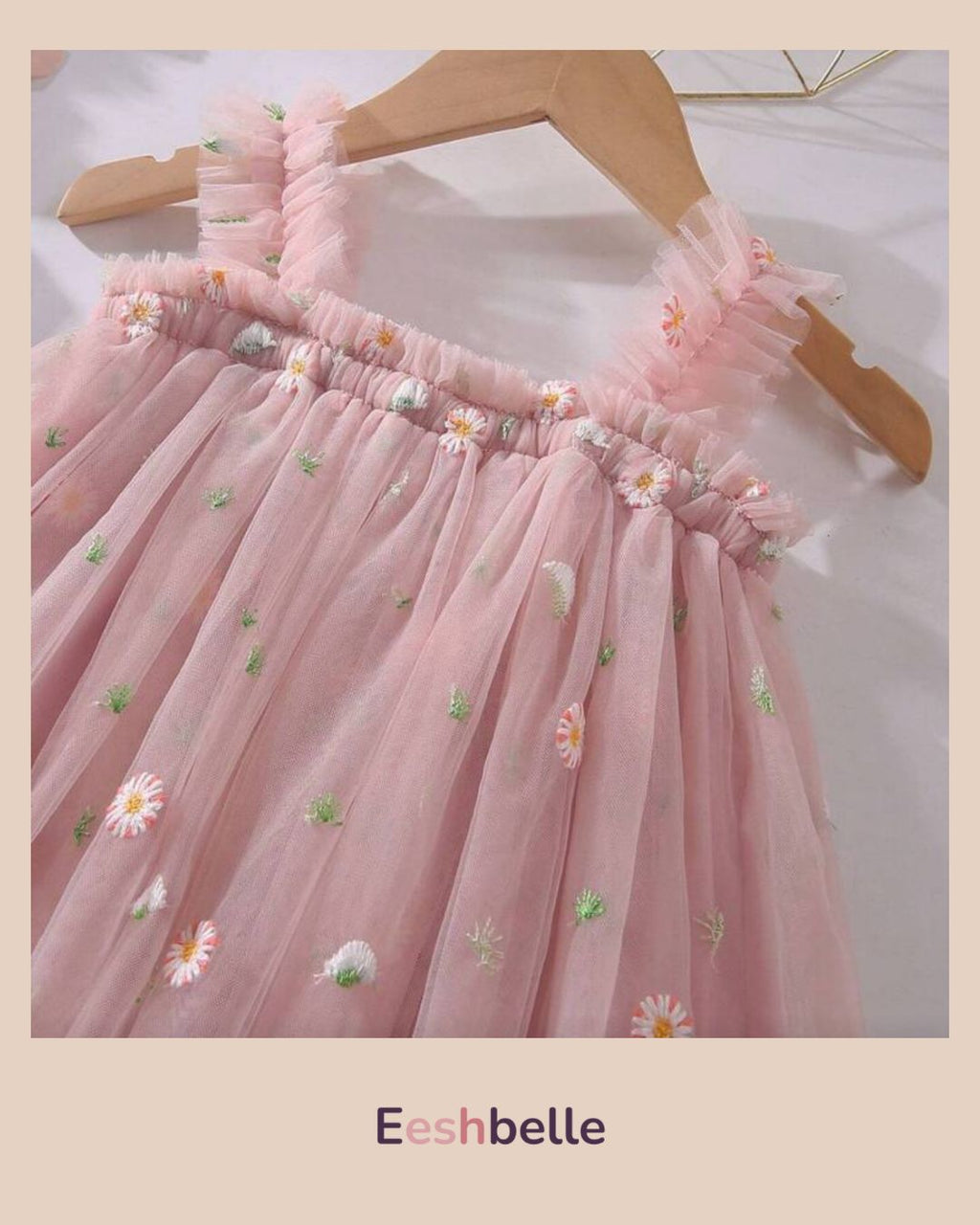 Baby Girl Light Pink Stylish Party Frock