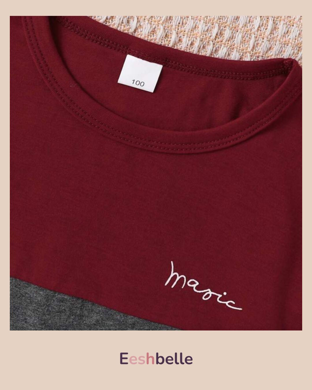 Boy 2pcs Summer Contrast Color Patchwork Round Neck Short Sleeve T-Shirt & Shorts