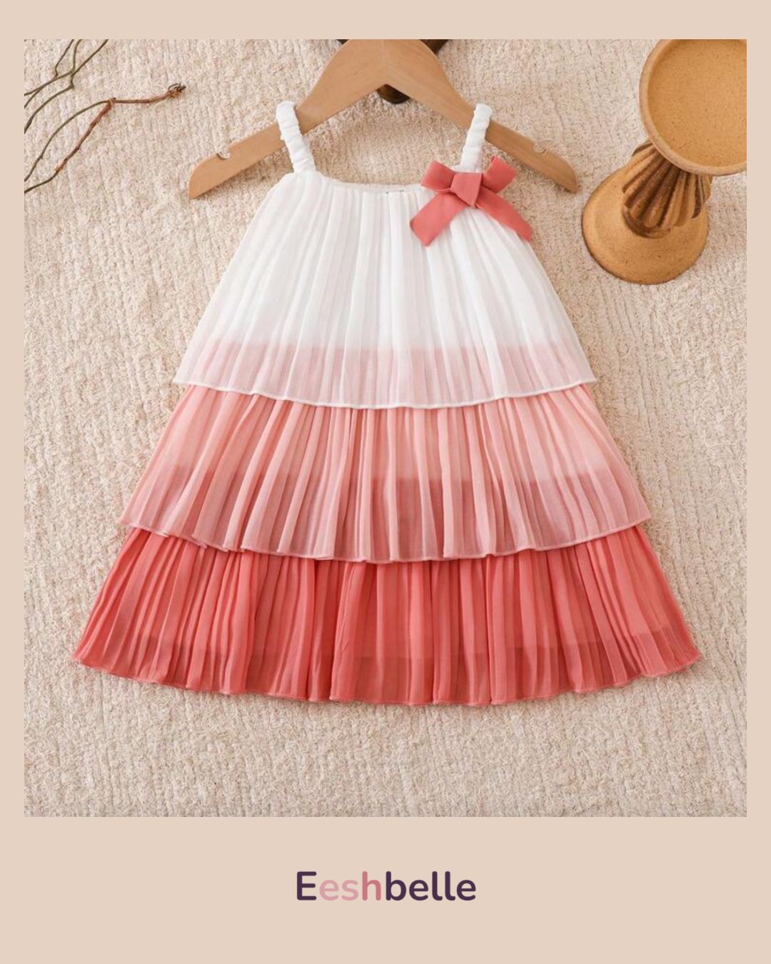 Cute Bow Strap Cake Dress