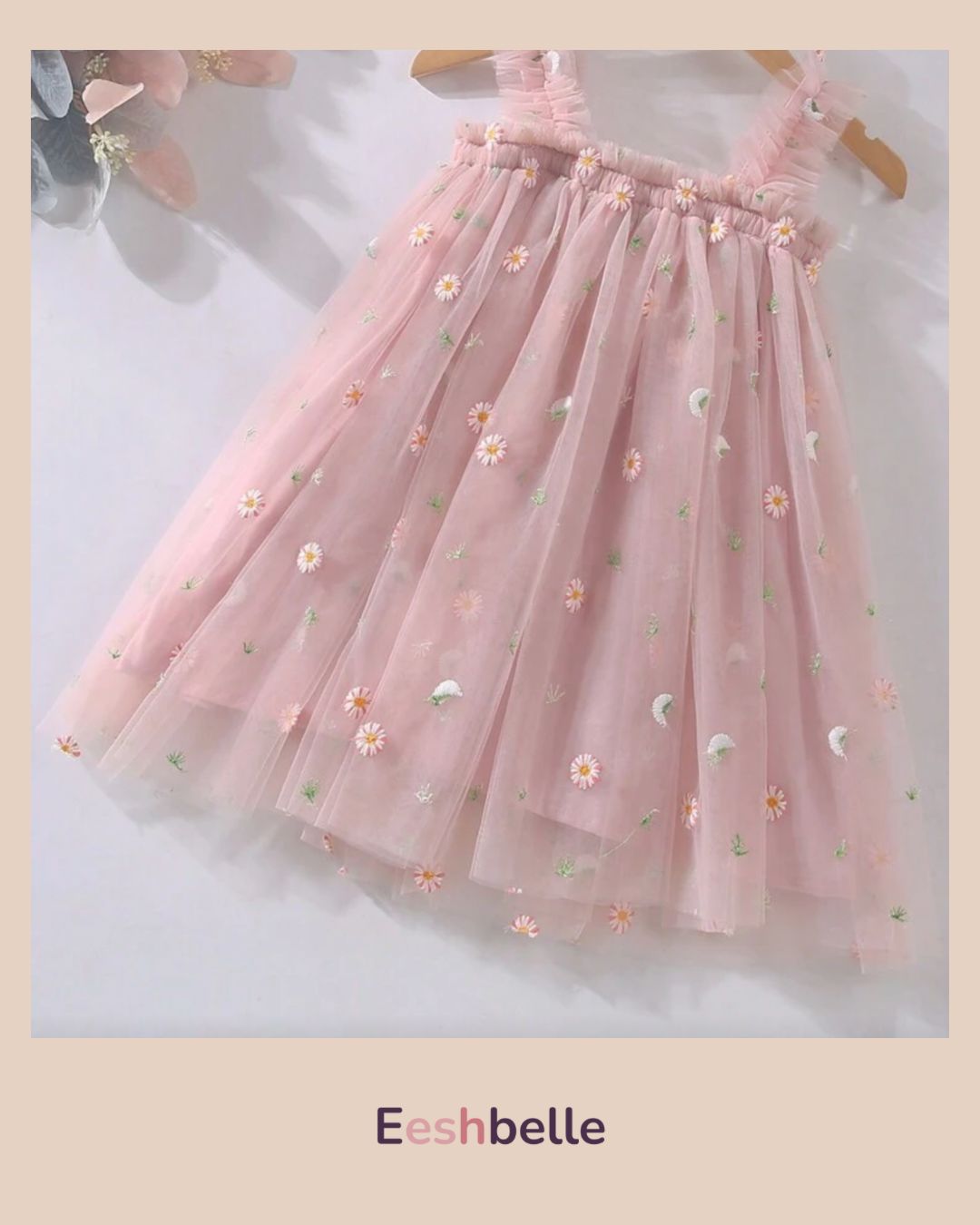 Baby Girl Light Pink Stylish Party Frock