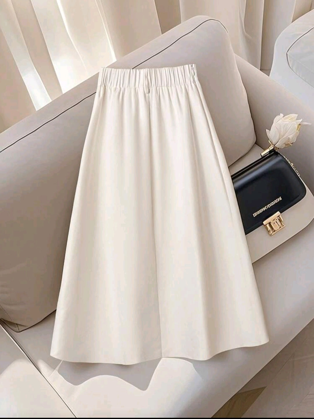 Women Elegant A-Line Swing Skirt – Spring/Summer