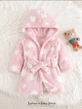 Newborn Bear Hooded Thermal Robe