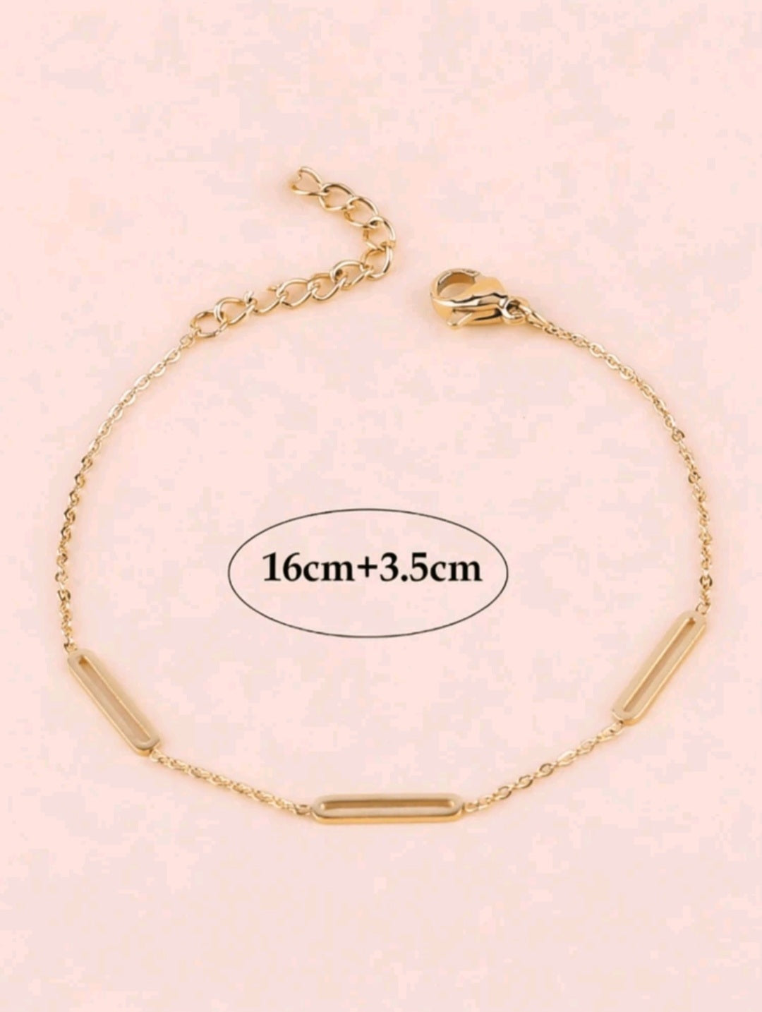 Women 18K Gold Plated Bamboo Style High Quality Bracelet