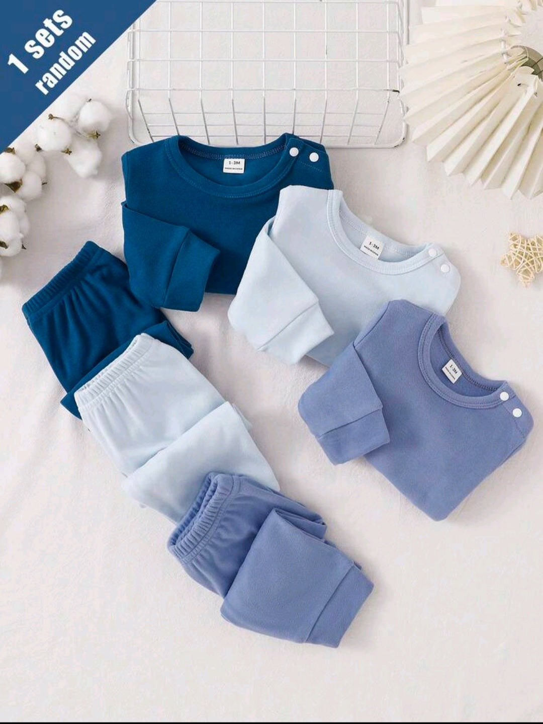 3-Piece Newborn Knitted Pants Set