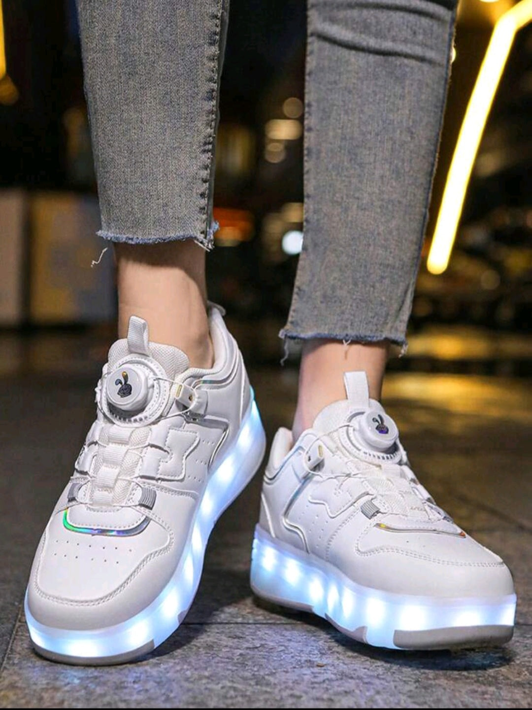 Kids 2-in-1 LED Roller Skates