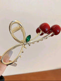 Large Cherry Hair Claw Clip