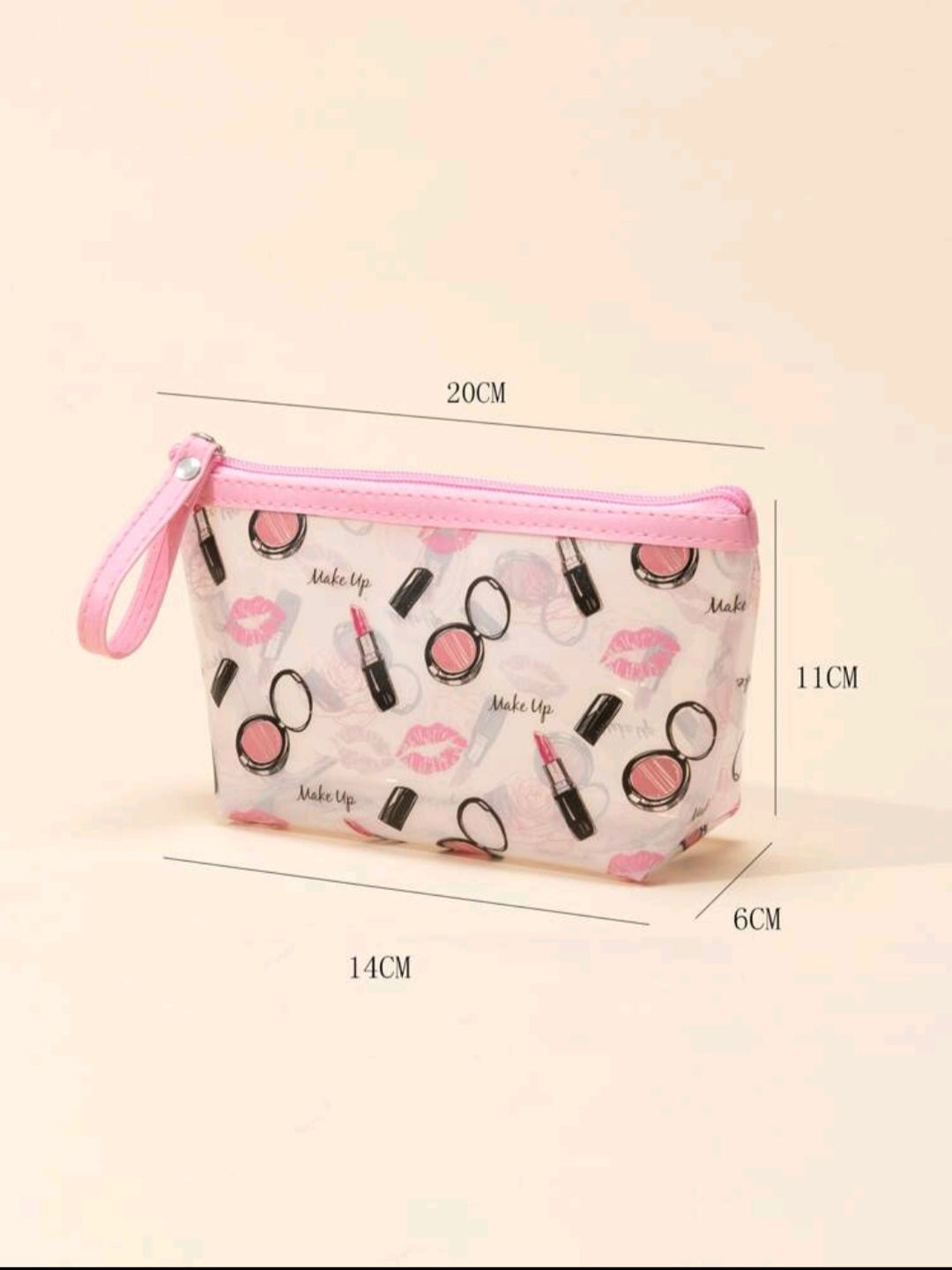 Lip Print Cosmetic Bag