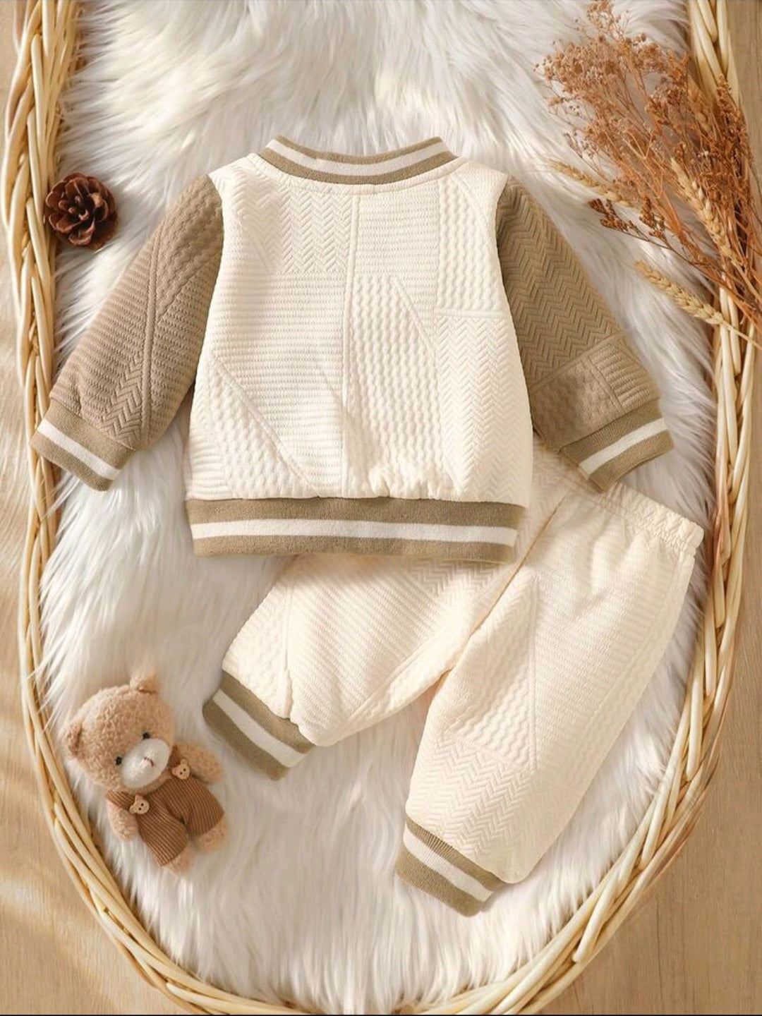 Newborn Baby Boy Teddy Bear Set